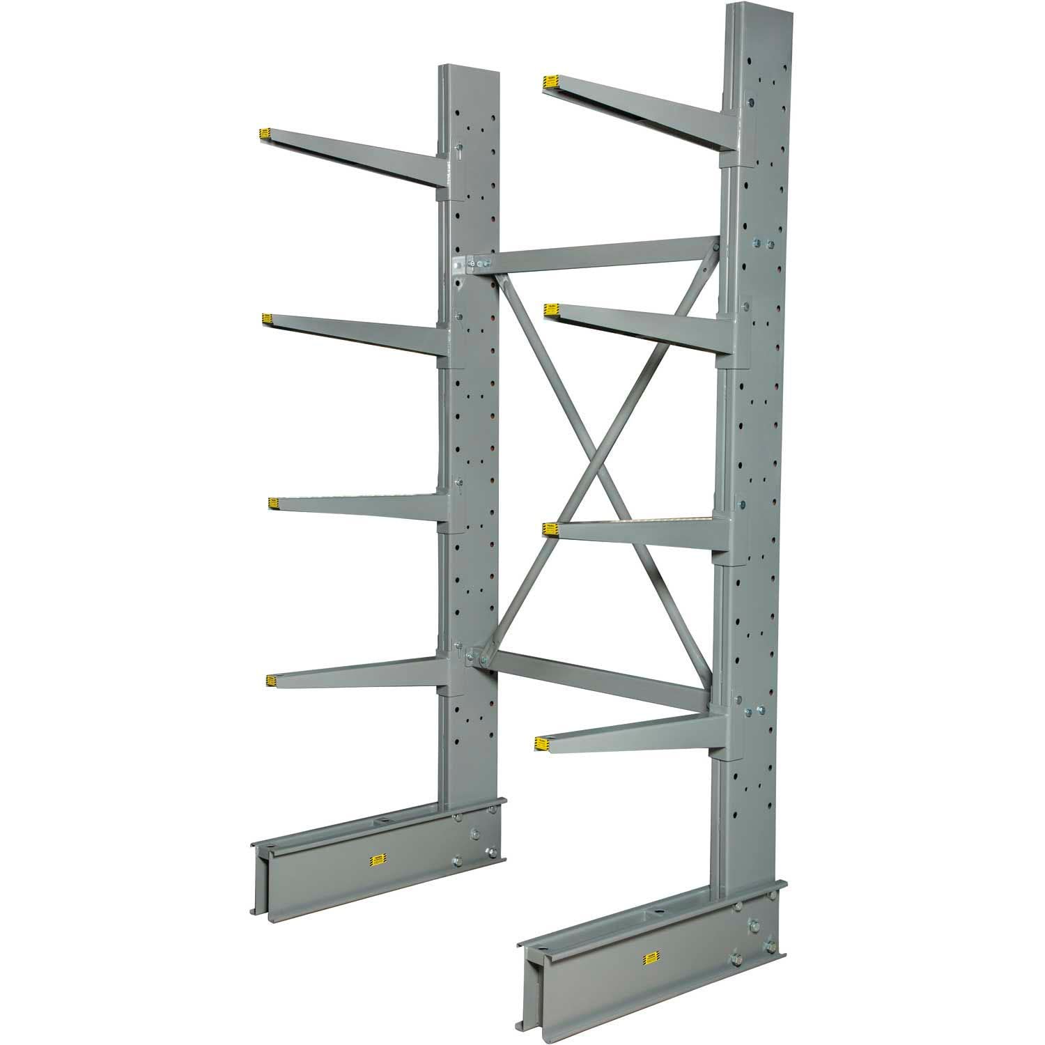 Global Industrial Single Sided Heavy Duty Cantilever Rack Starter, 48