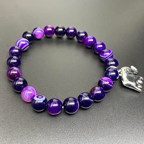 Isfiba Elephant Bracelet For Women Elephant Gifts Inspirational Lucky Elephant Bracelet (Dark Purple Elephant Bracelet) #TOP1
