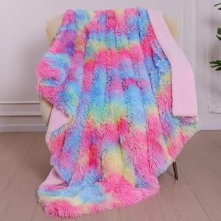 KANKAEU Koc polarowy w rozmiarze queen-size, 380 g/m², super miękki narzuta na sofę, flanelowy, puszysty koc na łóżko i kanapę, w podróży, złocistożółty, 130 x 160 cm