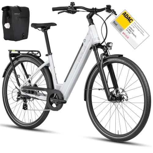 DERUIZ Quartz E Bike Damen 28 Zoll Elektrofahrrad 8-Gang, 48V13.4Ah Akku