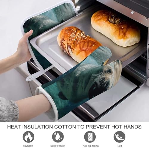 Gants de cuisine polyester lion de mer pour manipuler les plats chauds - 4