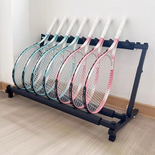 Soporte de exhibición plegable para raquetas para tiendas minoristas, gimnasios y garajes, solución de almacenamiento de calidad comercial