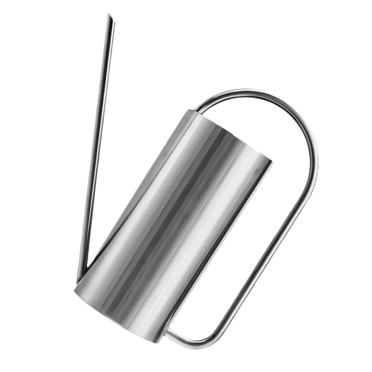 INOOMP Annaffiatoio in Acciaio Inox Con Beccuccio Lungo Vaso Per Annaffiare Piante Da Giardino e Fiori Resistente e Stabile Per Uso Prolungato