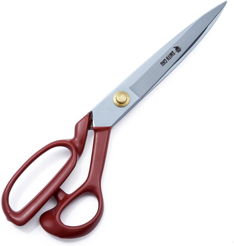 SMITH CHU Tailor Scissors-Sewing Scissors Shears for Fabric,Leather,Raw Materials,Dressingmaking,Altering-Professional Heavy Duty Upholstery Shears Scissors for Dressmakers Artists Students (12 inch)