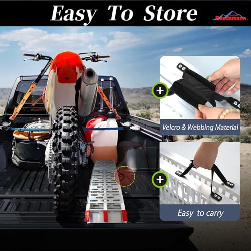 Rampa para Moto Plegable de Aluminio 7.5ft 750 lbs miniatura 5
