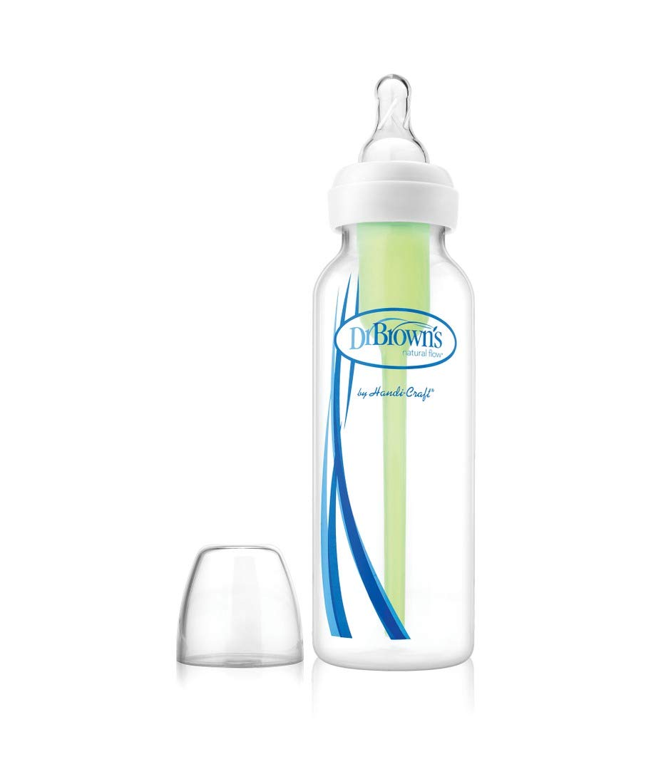 Dr. Brown's Natural Flow Options Polypropylene Standard Neck Baby Bottle (250 Ml, Clear)-image-25