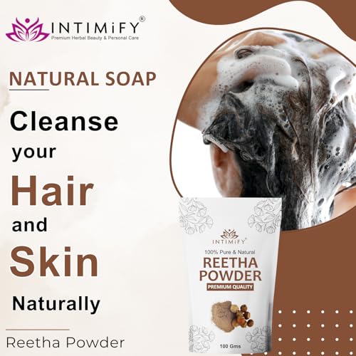 Image of INTIMIFY Reetha Powder For Hair Growth | For All Hair Type | Used as Hair Mask | 100 Grams