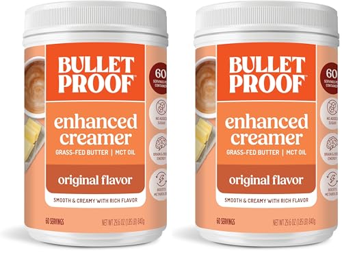 Image of Bulletproof Original Creamer, 29.6 Ounces, Keto Coffee Creamer with MCT Oil and Grass-Fed Butter, Value Offering (Pack of 2)