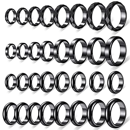 32 Pieces Genuine Hematite Rings Set...