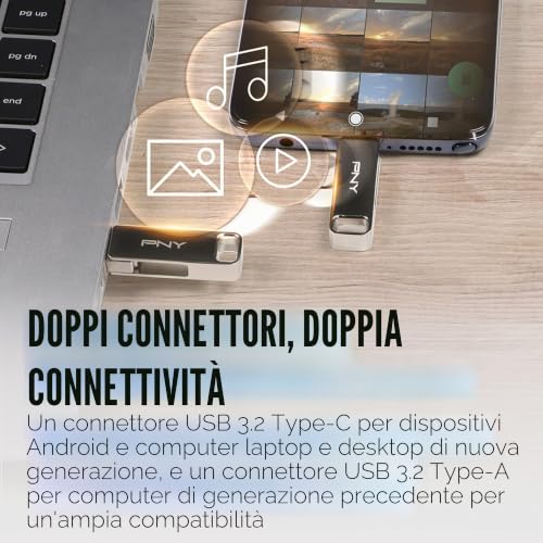 DUO LINK 64GB Chiavetta USB USB-C 200MB/s - Chiavetta USB - Immagine 4