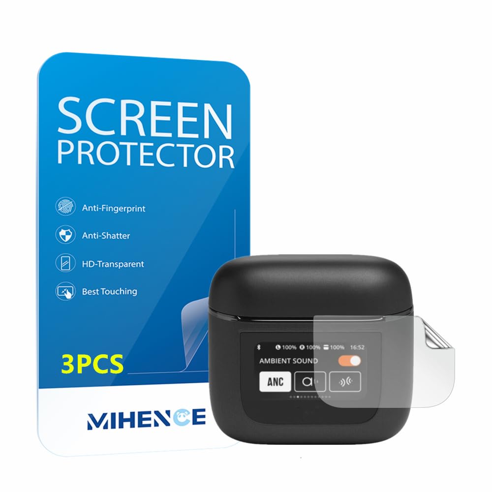 Compatible for JBL Tour Pro 2 Screen Protector, PET HD Protective Film Compatible for TOUR PRO 2 Earbuds (3PCS)