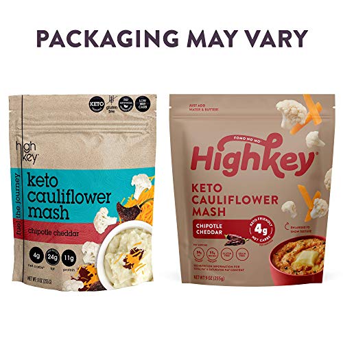 HighKey Snacks Low Carb Keto Food High Protein Cauliflower Mash - Instant Rice or Potatoes Substitute - No Added Sugar, Gluten Free, Savory Products - Diabetic & Healthy Diet Foods - Chipotle - Thumbnail 4