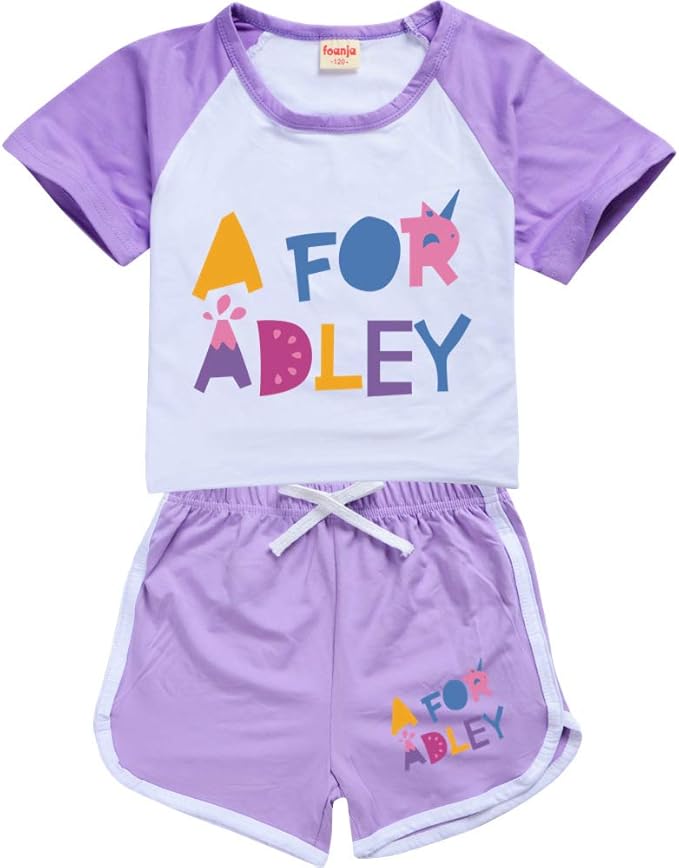 Xpialong A for Adley Girls Summer Comfortable Pajamas pjs Casual Short