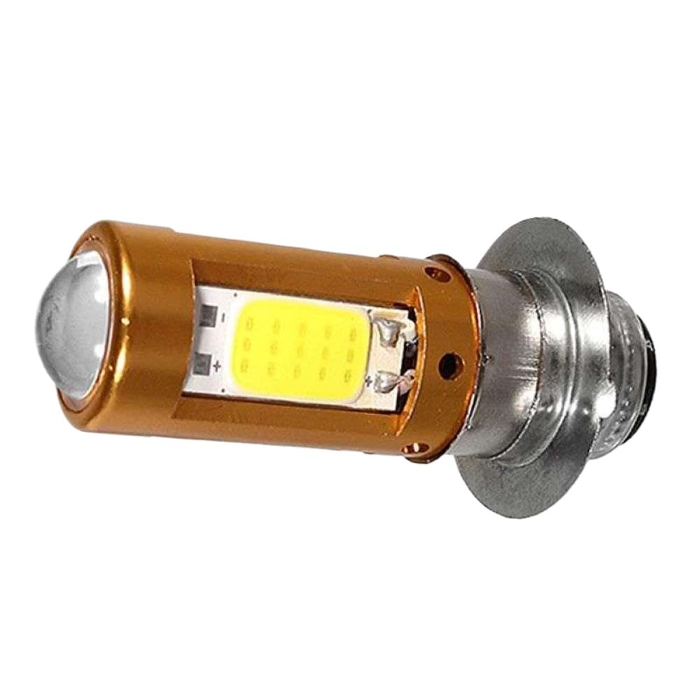 Ampoule de phare de moto LED 5X H6M PX15D P15D Hi-Lo blanc 1500Lm 12-30V Compatible avec moto Scooter cyclomoteur
