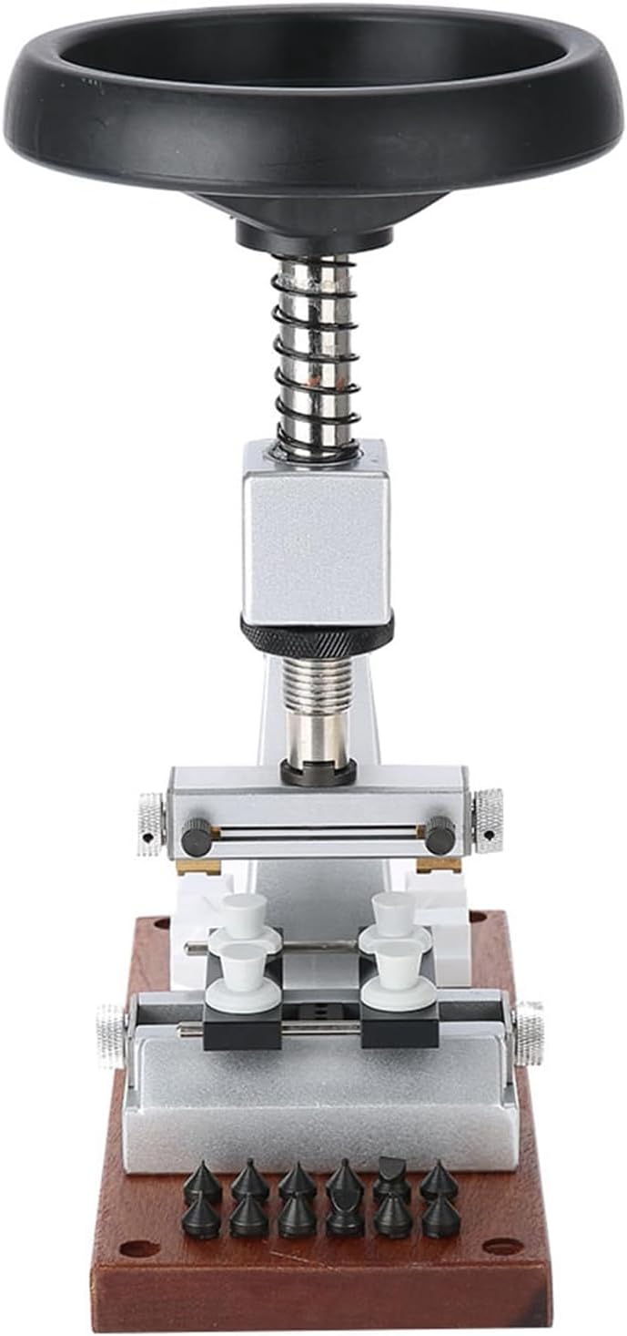 5700 Bench Watch Case Opener 65mm Chuck, precyzyjny zestaw narzędzi wkręcanych z 12 uchwytami i akcesoriami do mocowania dla profesjonalnych projektów naprawy zegarmistrza