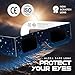 Medical king Solar Eclipse Glasses (2 pack) 2024 CE and ISO Certified Safe Shades for Direct Sun Viewing approvd 2024