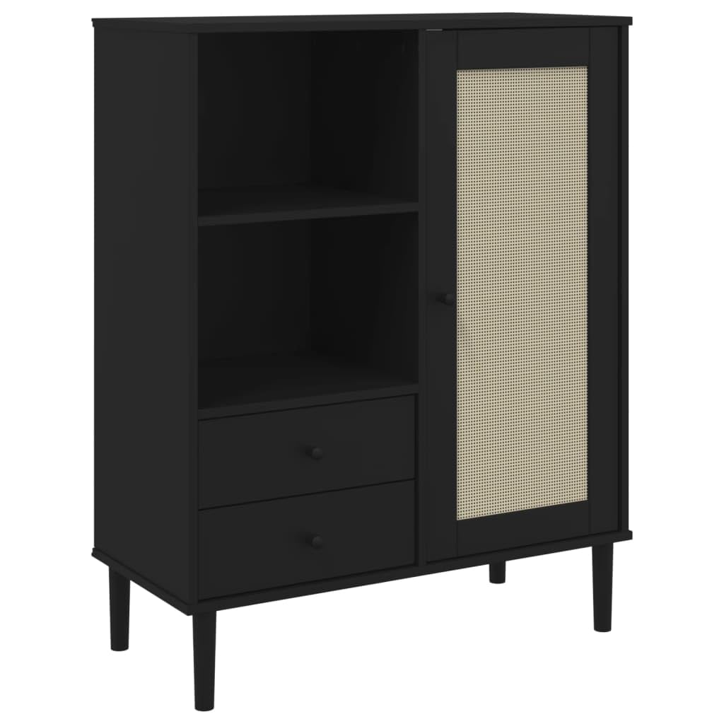 Mueble alto de salón Senja barnizado UV con gran capacidad