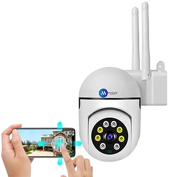Maizic Smarthome Mini Fox 5MP UHD Wi-Fi Outdoor CCTV Camera for Home with Color Night Vision, Motion Tracking, Two Way Talk and Multi Users View, 2 Years Warranty - image, photos