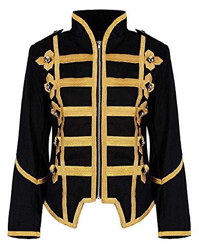 Ro Rox Ladies Steampunk Military Drummer Parade Jacket Emo Punk Women’s Jackets Gothic Clothing