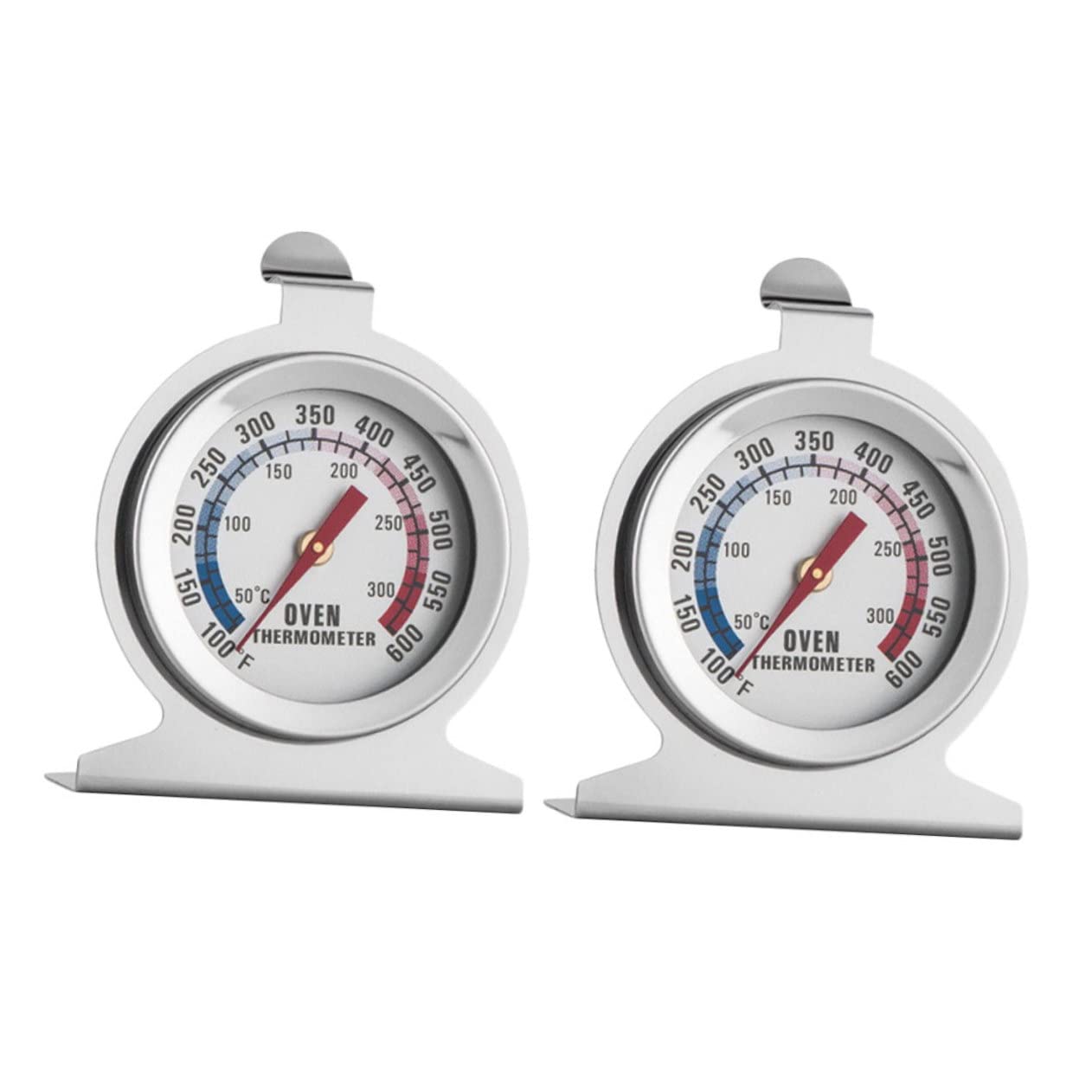 LALADEFIEE Indoor Outdoor Thermometer Oven Safe Meat Thermometer Stainless Steel Set
