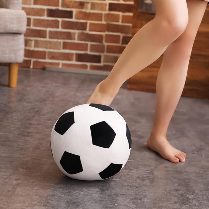 9,8 pulgadas de peluche de fútbol de peluche almohada de tiro de juguete deportivo regalo 4