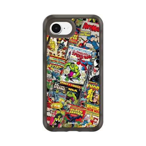 Coque iPhone 17e RhinoShield MagSafe protège chocs internes étui Noir Marvel Comics