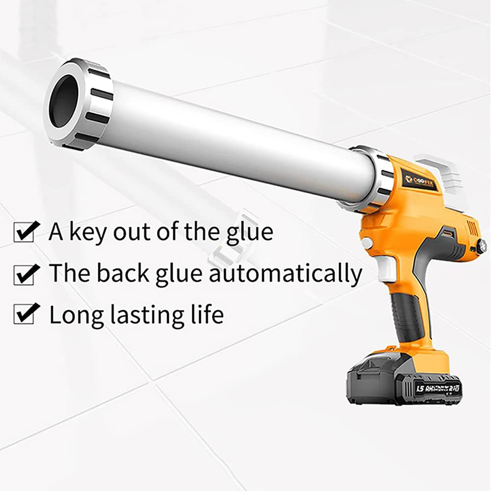 Pistola Per Silicone A Batteria 18V - Compatibile Makita, 4 Velocità Regolabili, Luce LED, Senza Fili, Professionale - Foto 2