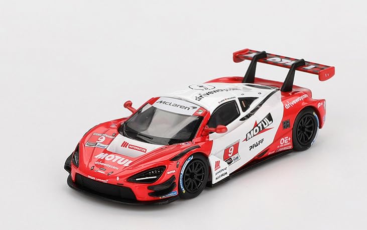 Diecast Model Car Compatible for McLaren 720S GT3 Evo Pfaff Motorsports 2024 IMSA Laguna Seca Limited Mini GT 1:64 Edition MGT00993