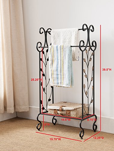Kbdesignsfreestanding3tiermetaltowelrackstandwithstorageshelfblackgold Urban Country Home Decor Kb designs freestanding 3 tier metal towel rack stand with storage shelf blackgold urban country home decor