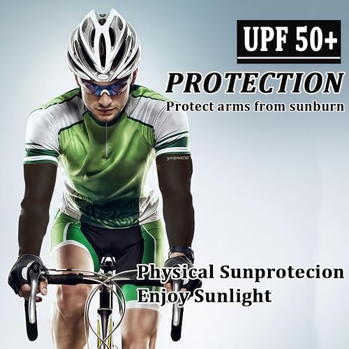 Image of YQXCC Arm Sleeves Cooling UV Sun Protection Sport Compression for Men Women