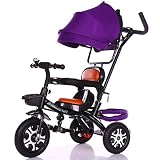 Fácil de transportar y usar: este es un triciclo plegable y liviano para niños pequeños que es fácil de montar, este cochecito ha sido ensamblado y solo necesita ensamblar el manillar en un minuto al incluir herramientas y doblar el triciclo en dos pasos.