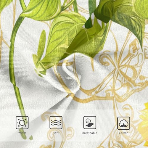 Florals Toddler Underwear Floral 2t Cotton Panties for Girl Vintage Sunflowers Beige Undies Kids Briefs3