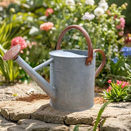 yourjoy Metal Watering Can 1 Gallon for Outdoor Garden Plants, Zinc by yourjoy - Used condition - Image 3