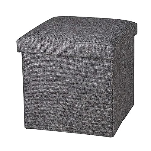 ETURYS Organizer Storage Ottoman Bench Coffee Table Cube,(H12XW12XD12) Inch Footrest Stool Square Toy Storage Box Wardrobe Organizer for Clothes-Books | Storage Box for Living Room-image-15