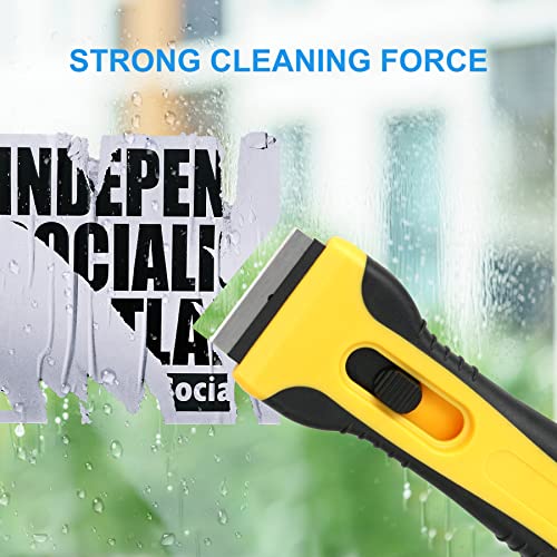 Foto von SIRALMNO Ceranfeldschaber,Herd Glasschaber mit 25pcs Klingen,küchenschaber&glasschaber für Fenster, Farbe, Tapete, Glas, Backofen Herdplatte Kochfeld(Total 27PCS)