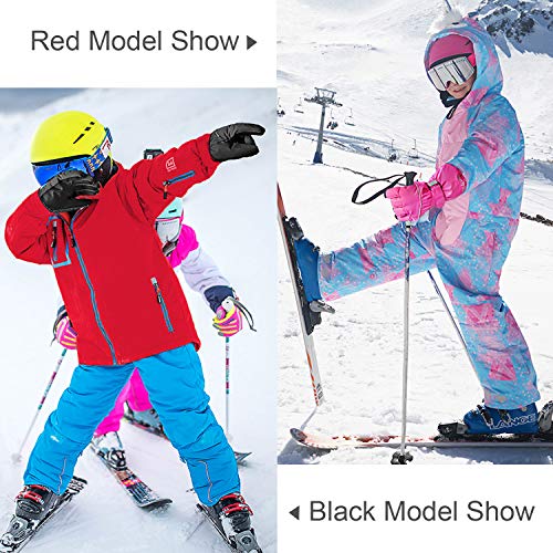 Thxtoms Kids Warm Gloves Winter Waterproof Snow Gloves For Ourdoor Sports, Toddler Bulky Ski Gloves For Boys Girls #TOP5