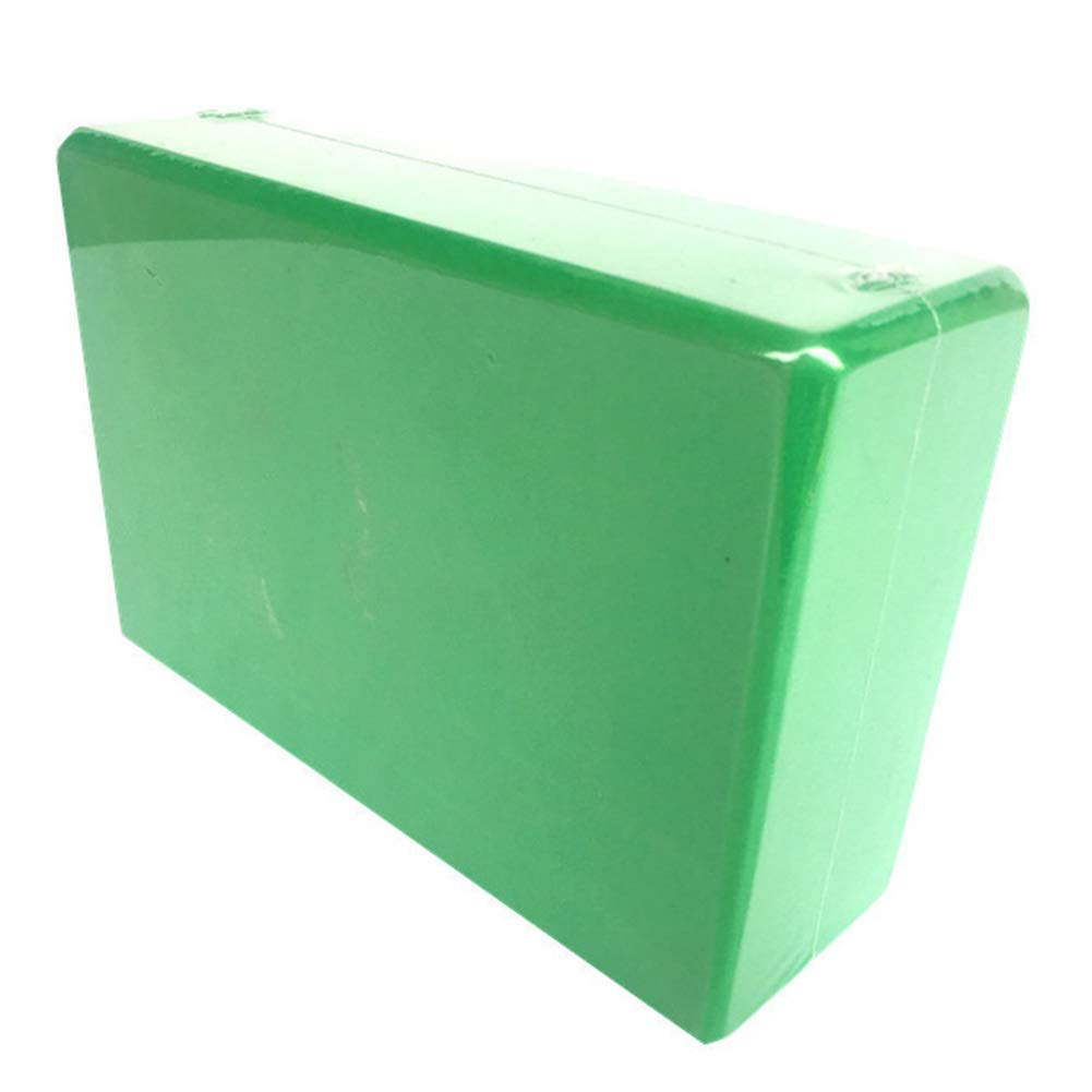 AIZYR Bloque De Yoga, Bloques Yogaer Yoga - Espuma EVA De Alta Densidad Bloque De Ejercicio Monocromo, Soporte Instantáneo Y Mejora Tus Poses Y Flexibilidad,Verde