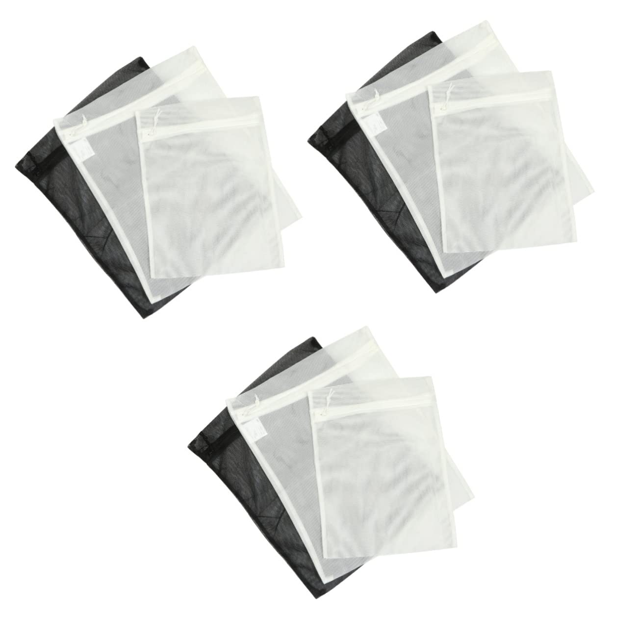 PRETYZOOM Set Di 9 Grandi Sacchetti Per Il Bucato in Rete Con Coulisse Per Lavatrice Reggiseni Biancheria Intima Campeggio Dormitori