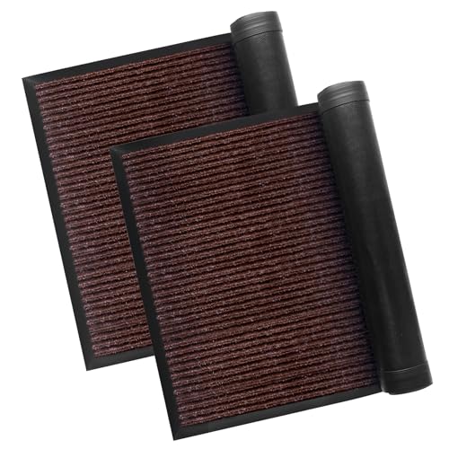 Door Mat - Indoor Outdoor Entryway Rug, Non-Slip Wear-Resistant Mud
