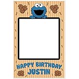 Cookie Monster Selfie Frame Photo Prop Poster