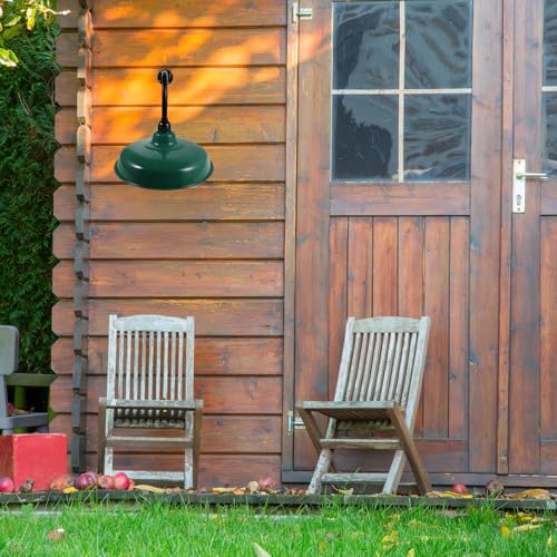 Pantalla colgante de 35 cm para iluminar patios y cenas en el jardín exterior 4