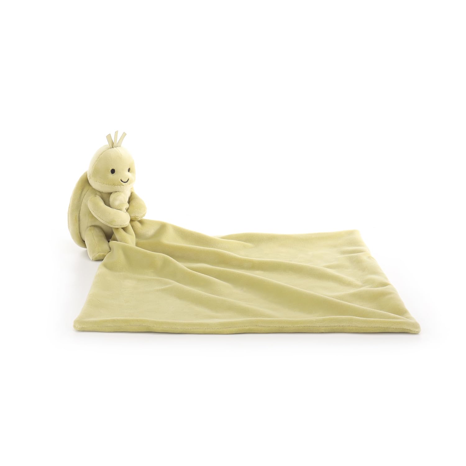 Apricot Lamb Turtle Cute Comforter Plush Security Blanket for Baby Boy and Girl Cuddly Lovey for Infant and Toddlers Green 13x13 Inches - Image 2