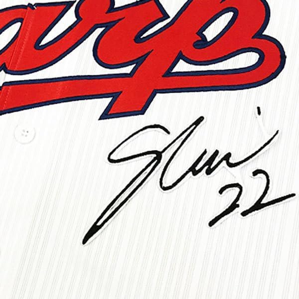 広島 カープ 中村奨成 サイン 白布 応援 刺繍 ワッペン