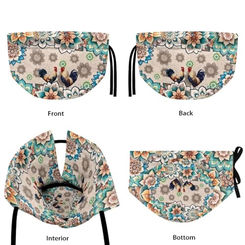 Image of Xoenoiee Boho Mandala Chicken Tea Cozy Tea Cosy for Teapots Keep Warm Teapot Cover Insulated Kettle Cover for Home Kitchen Table Decor