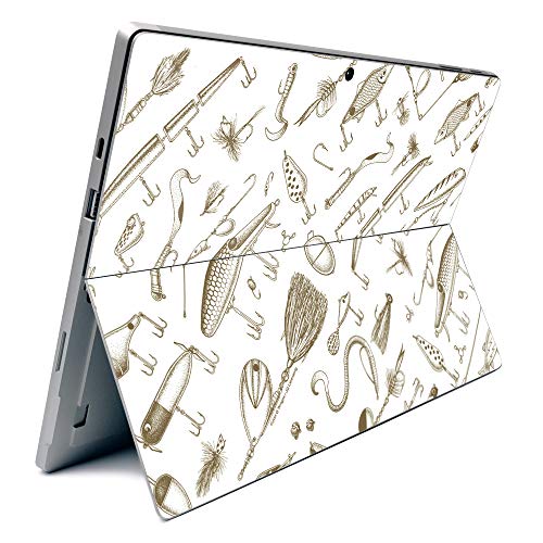 Image of MightySkins Carbon Fiber Skin for Microsoft Surface Pro 7 - Retro Lures | Textured Carbon Fiber Finish | Easy to Apply, Remove, and Change Styles | Made in The USA