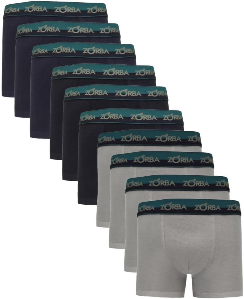Kit 10 Cuecas Zorba Boxer Max Algodão 702