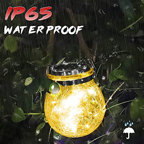 Jose2015 4 Pcs Solar Lanterns,Solar Outdoor Hanging Lights With 30 Led Waterproof Decorative Solar Lights For Garden Decor Patio Backyard Lights thumb #2
