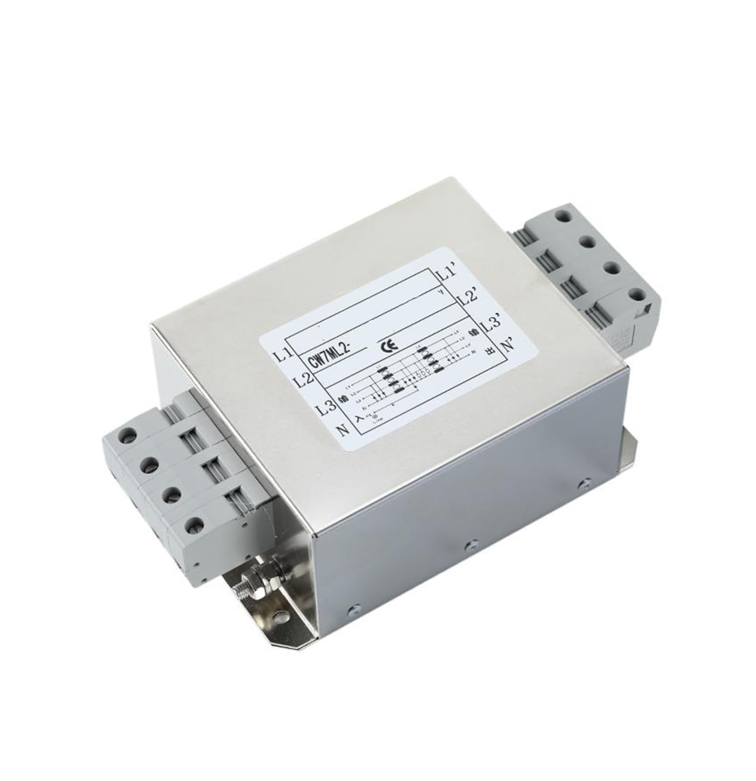 Filtre bipolaire triphasé 380V pour servo-variateur avec bornier européen CW7ML2