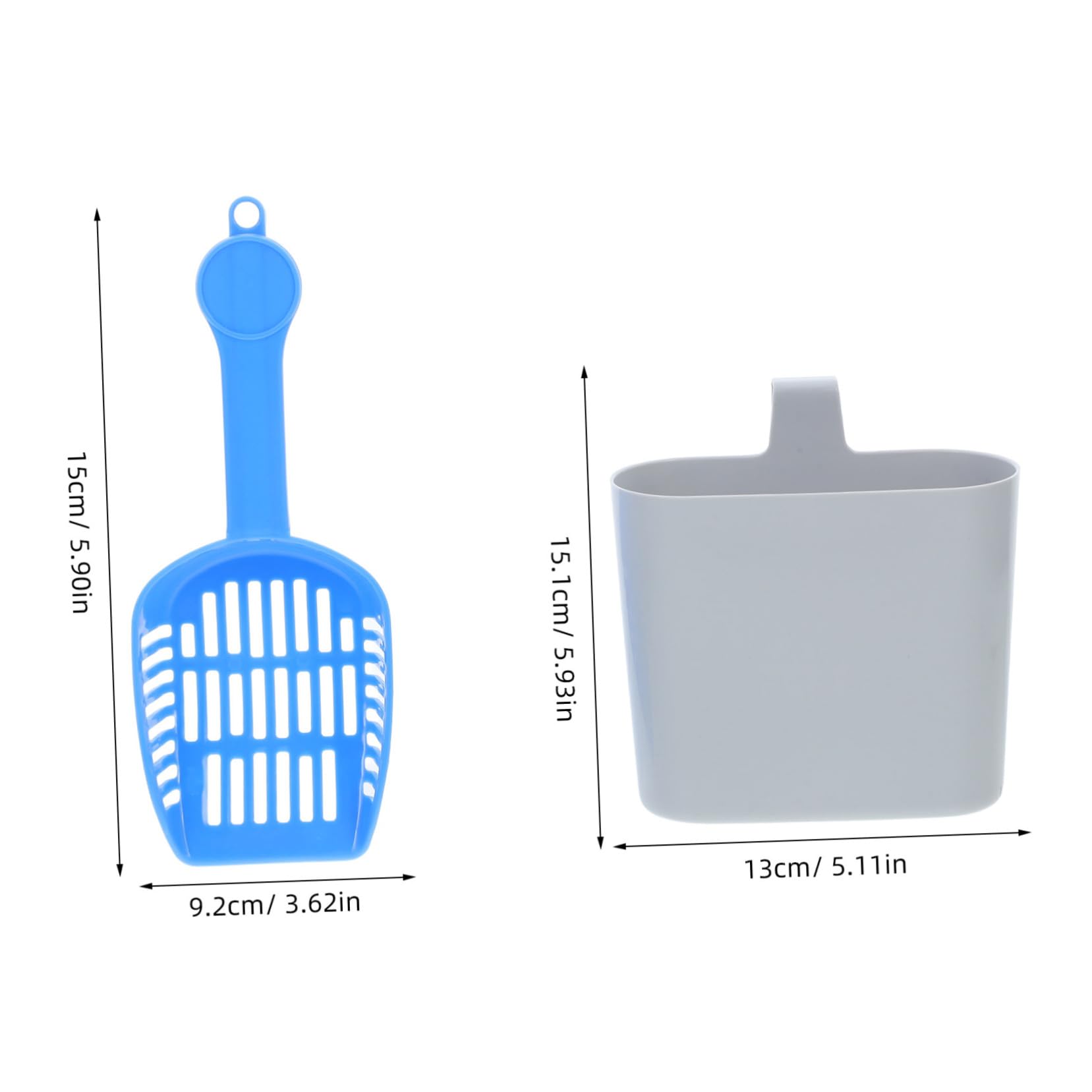 BESPORTBLE Cat Litter Scoop and Holder Set Extra Large Mesh Litter Sifter Easy Scooper Bag for Cat Waste