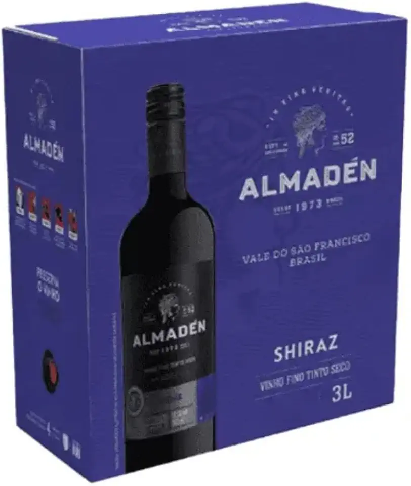 Vinho Tinto Seco Almadén Shiraz Bag In Box 3l